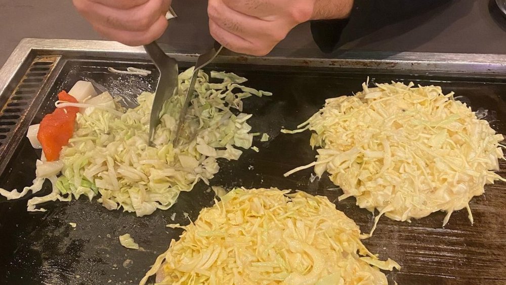 Monjayaki is grilled to sizzling perfection! Credits: @kentarouda on Instagram