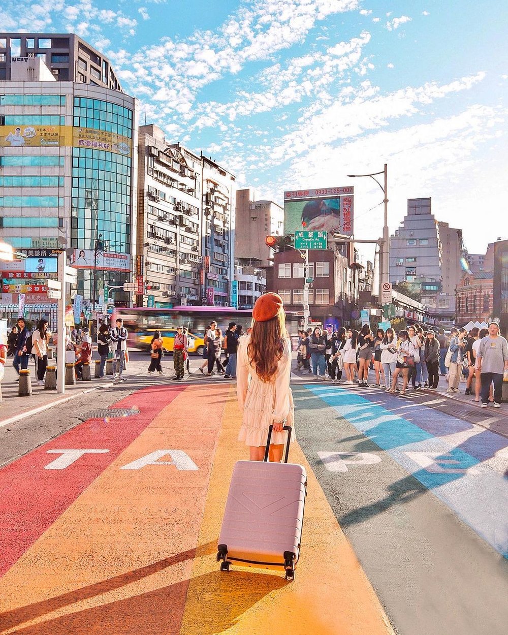 Ximending cherry blossom itinerary Taipei