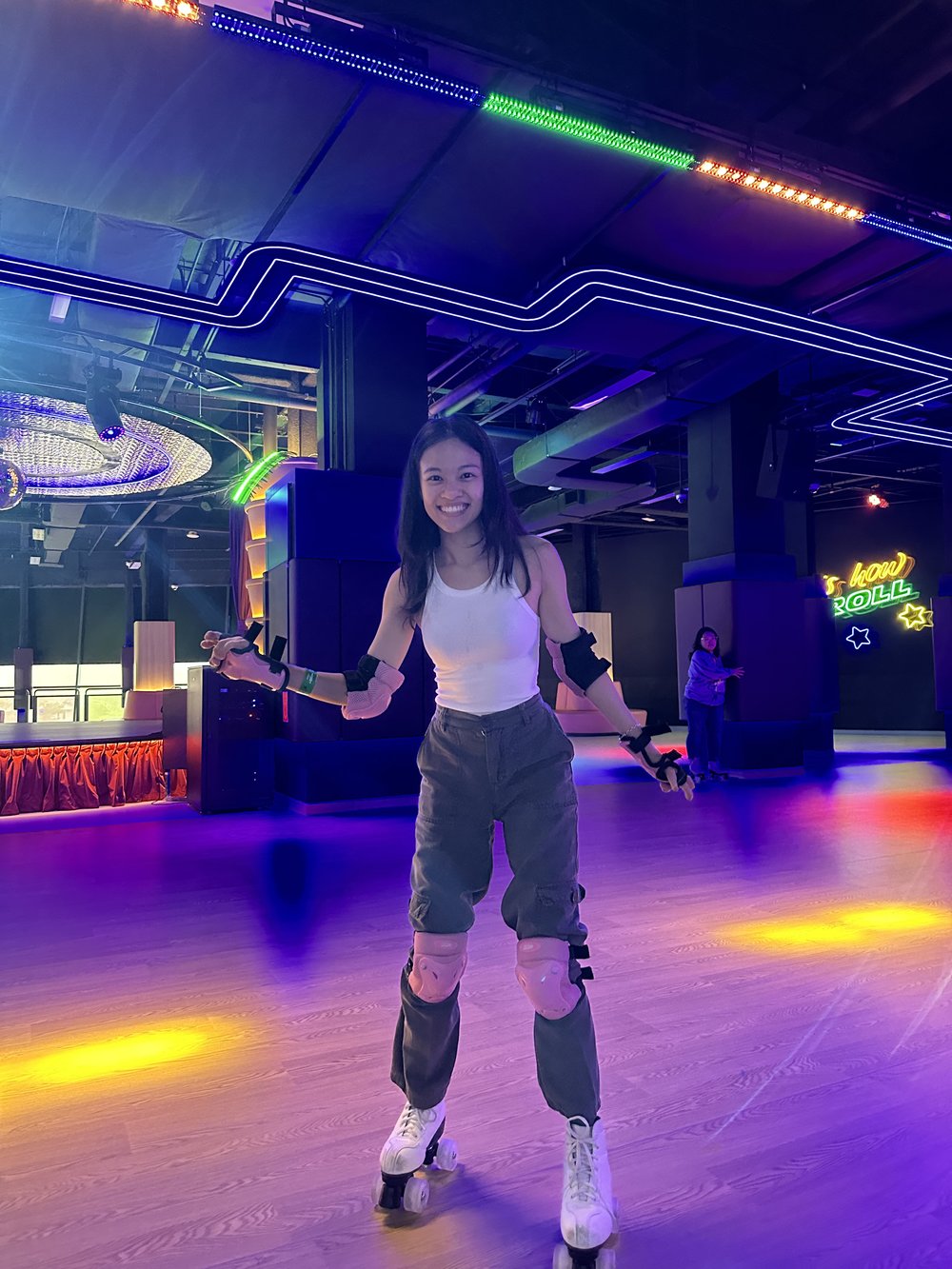 Roller skating at Sunway Sk8te City night activity in KL