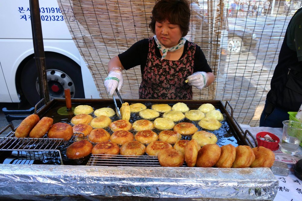 Myeongdong street food