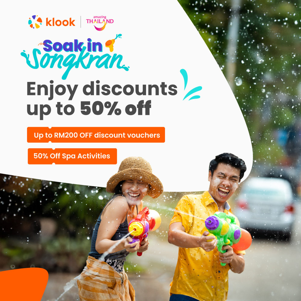 Soak In Songkran Thailand travel deals on Klook 2024