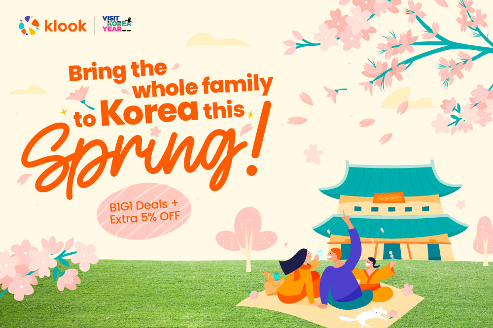 korean tourism organization with klook banner