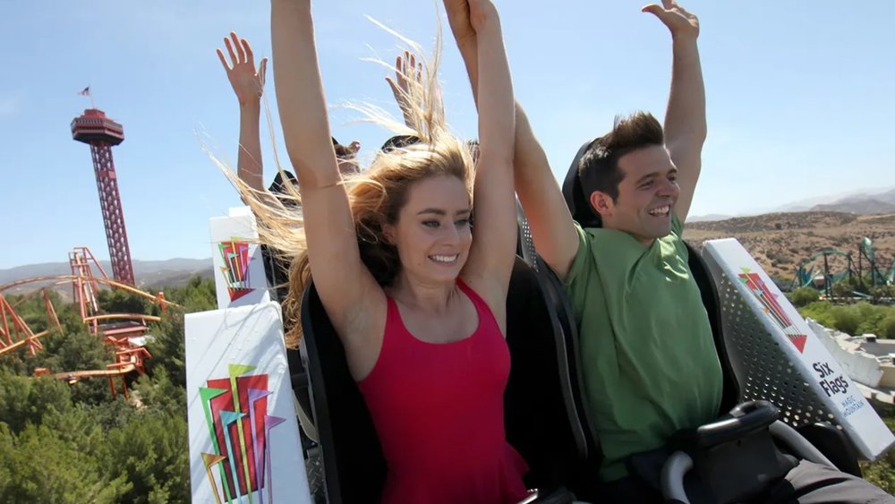 Hold on tight and get ready for the thrill of a lifetime at Six Flags Magic Mountain!
