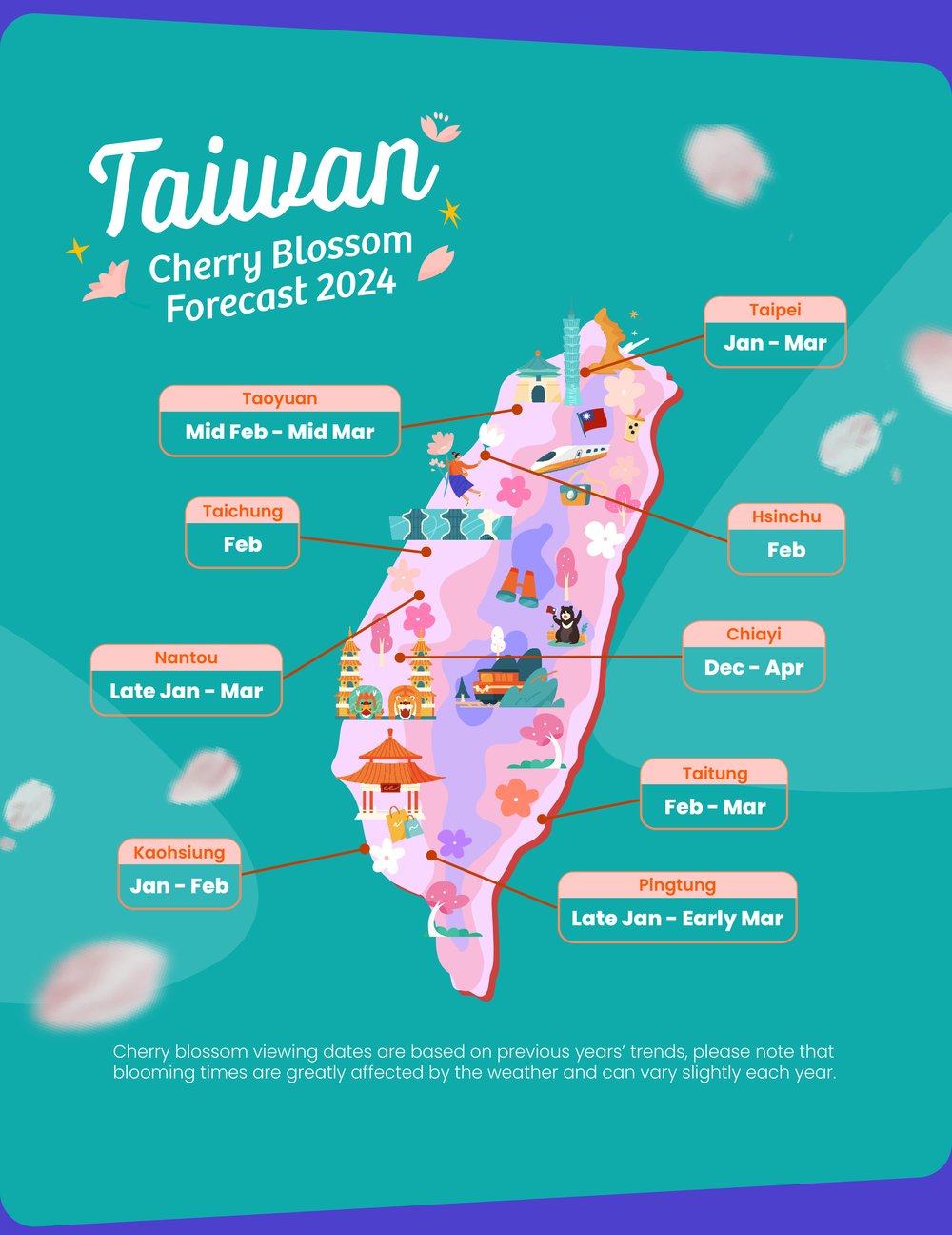 taiwan cherry blossom forecast