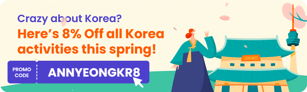 Cherry blossom South Korea travel promo Klook 2024