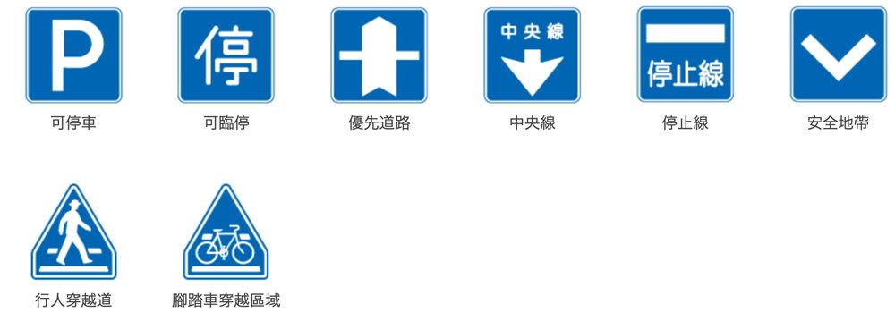日本自駕方向標識