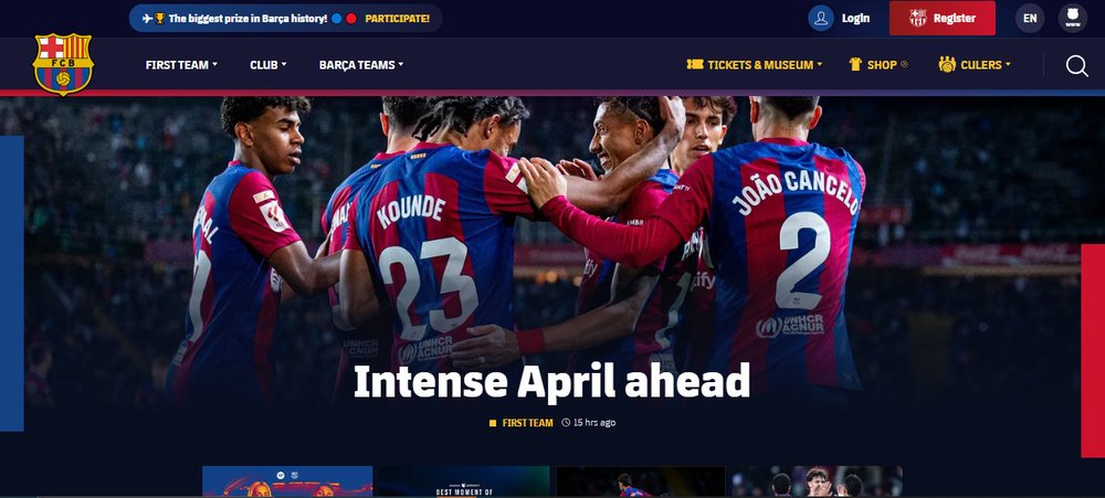 SP ラリーガ バルサ 公式HP