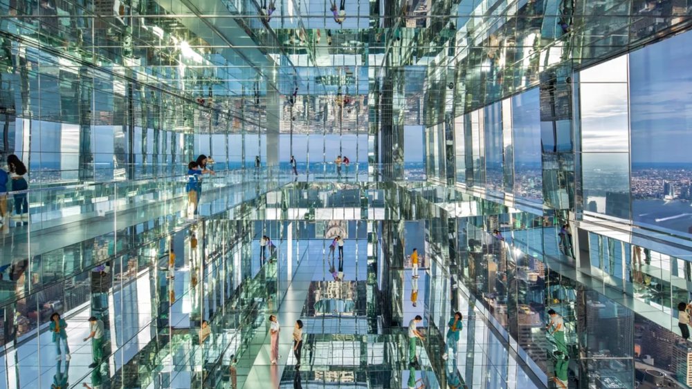 Summit One Vanderbilt takes your ordinary observation deck to another level with floor-to-ceiling mirrors! Image credits to Klook