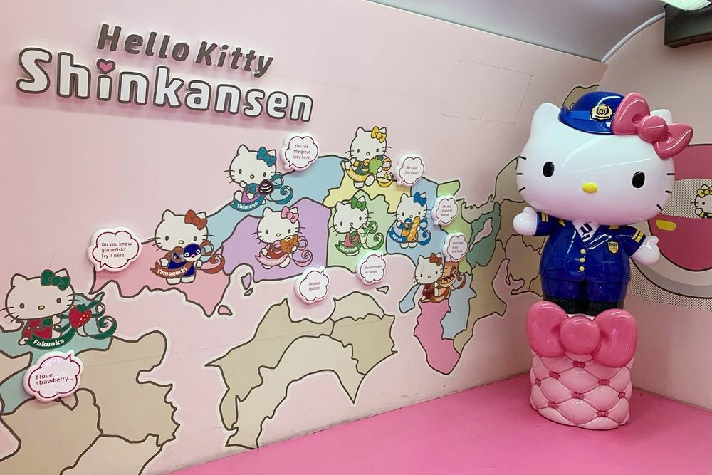 Hello Kitty 新幹線車廂內裝