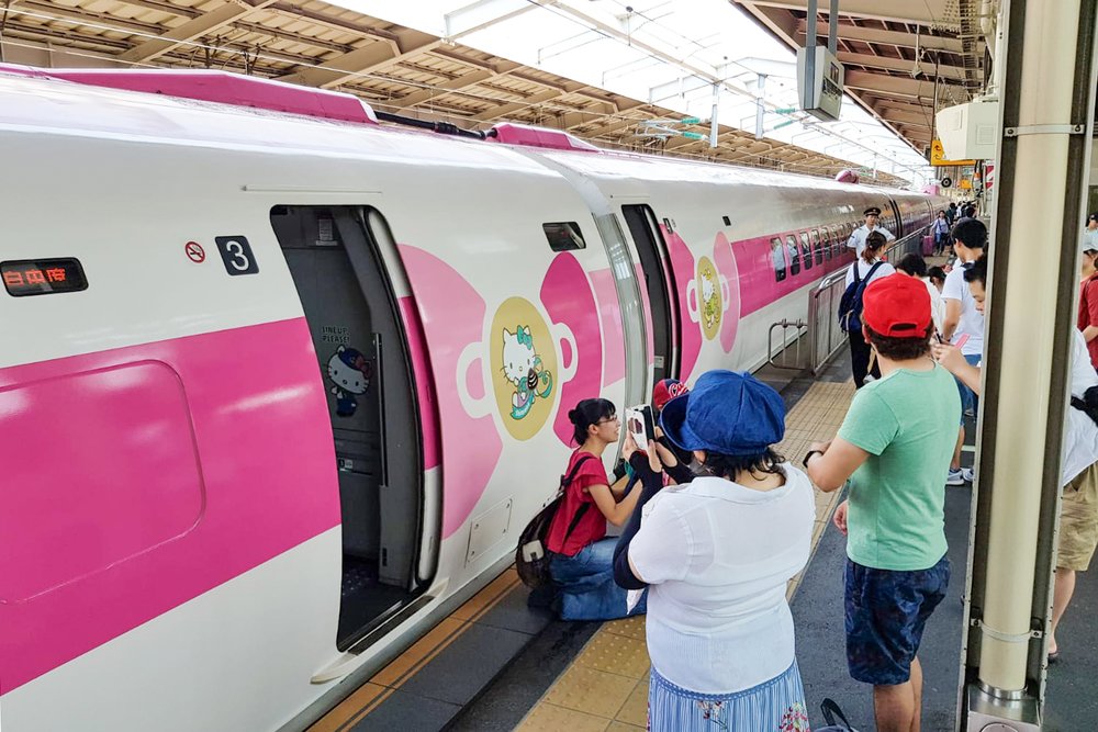 Hello Kitty新幹線搭乘樂趣