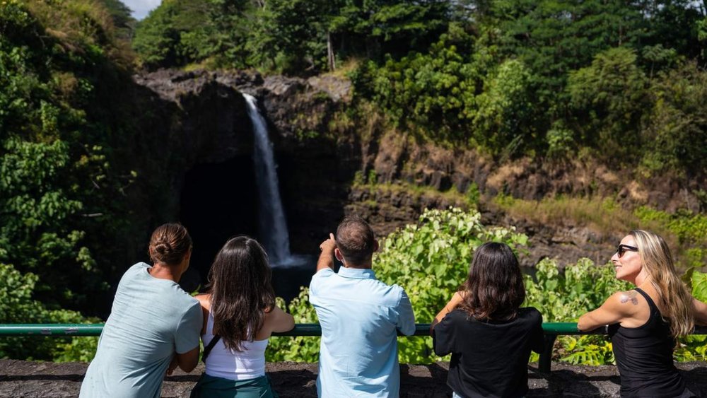 Catch the kaleidoscopic glow of the Rainbow Falls!