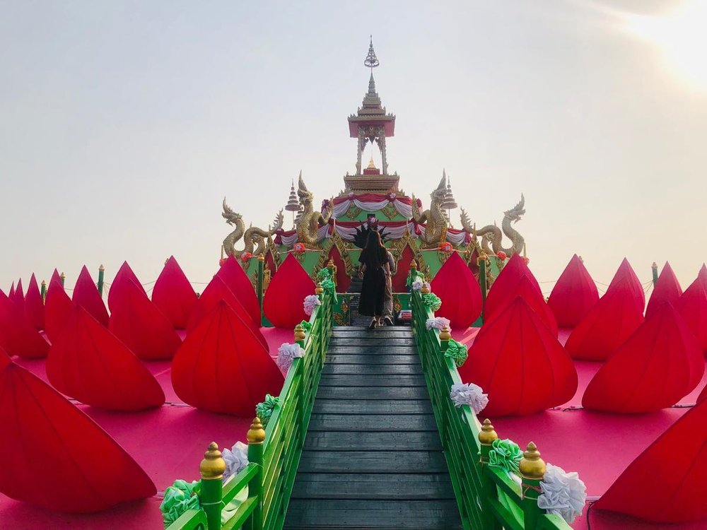 バンコク ワット・サマーン・ラッタナーラーム（ピンクのガネーシャ）