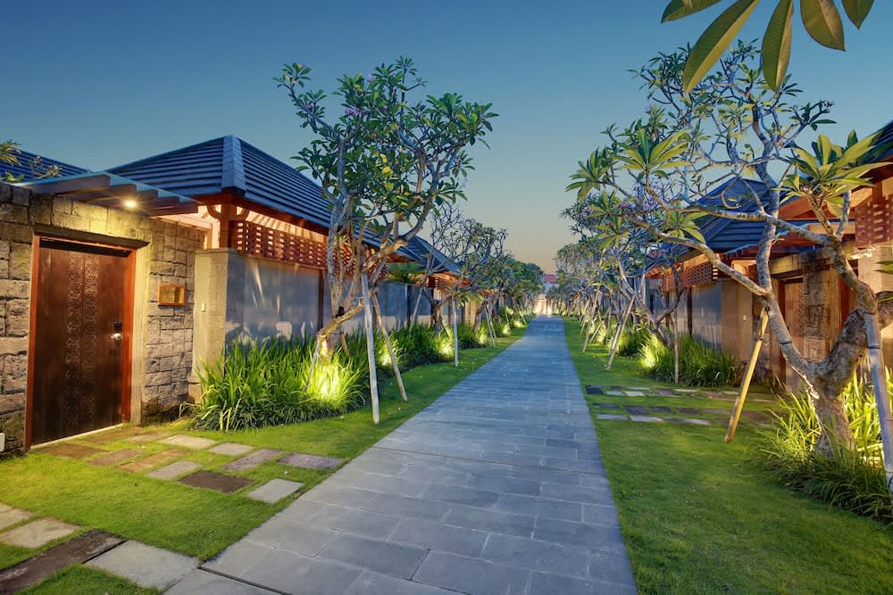 path within a resort villa