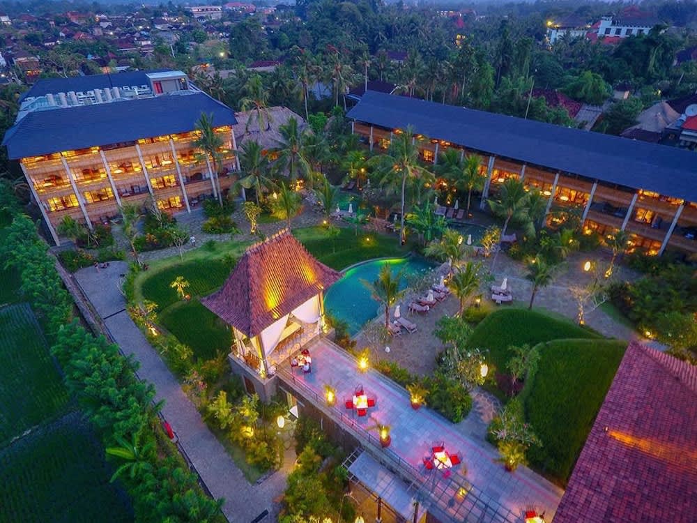 aerial shot of Alaya Resort in Bali