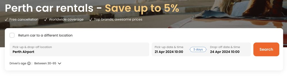 perth car rental