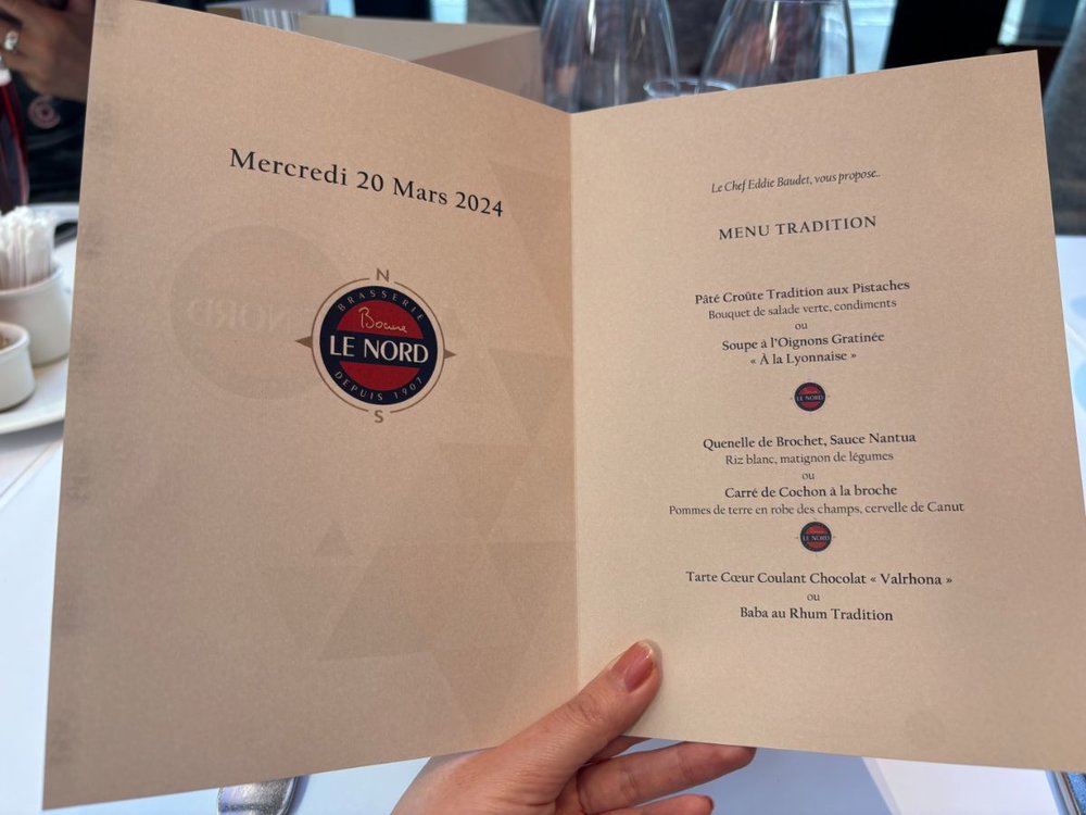 FR フランス リヨン [LE NORDメニュー]