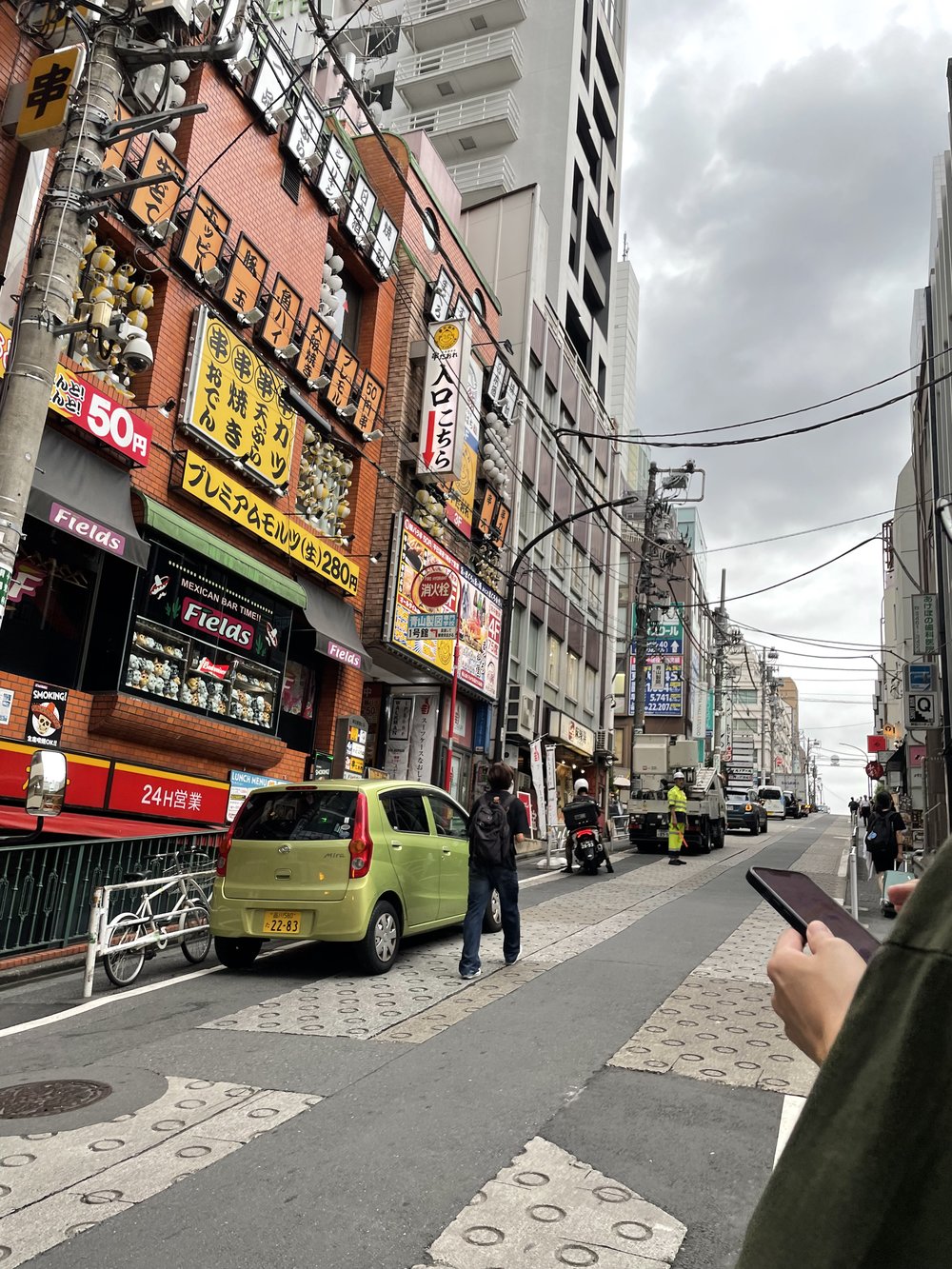 a narrow street in tokyo