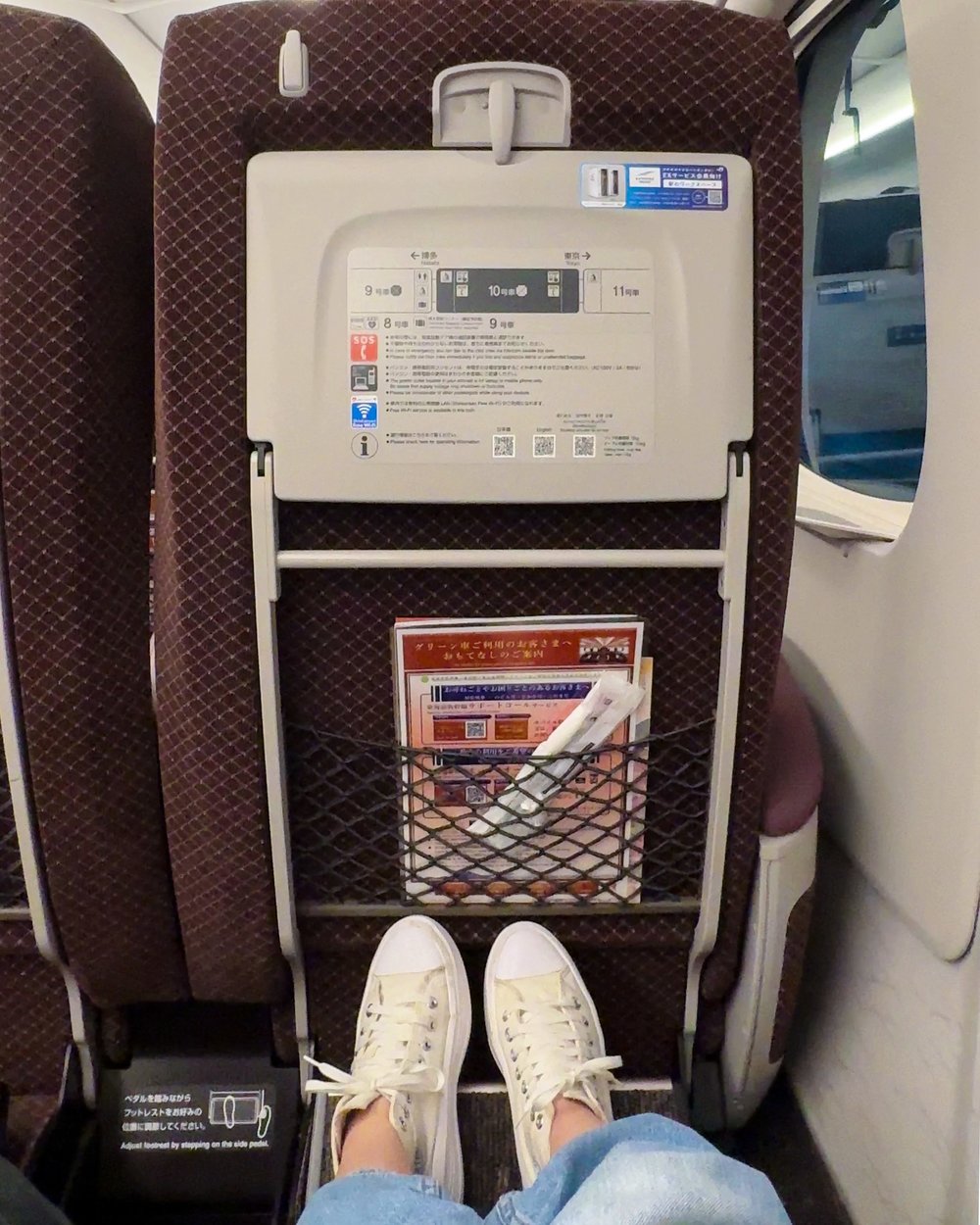 Shinkansen Green Car Leg Room