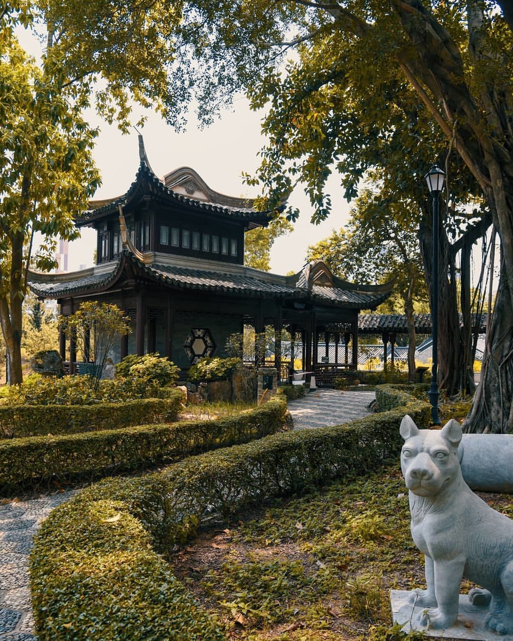 Kowloon Walled City Park (สวนเมืองคูหลินในกำแพงเมือง) ที่ฮ่องกง