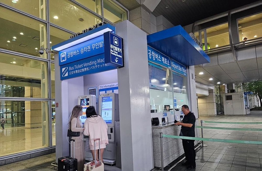 韓国 仁川空港 リムジンバス 第1ターミナルのチケット売り場