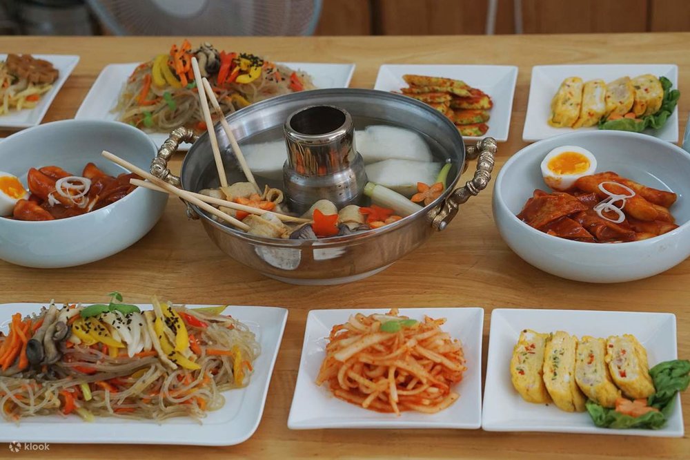 korean food spread