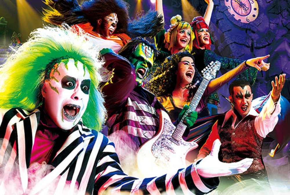 日本環球影城表演：環球妖魔鬼怪搖滾樂表演秀