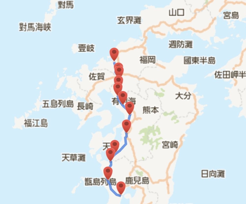 九州新幹線 站點