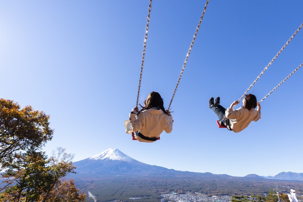 Kawaguchiko Ropeway Mount Fuji Swing