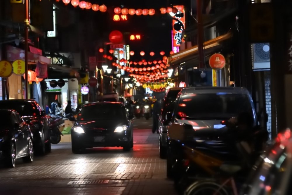 台湾 祝日　春節　市街地の様子