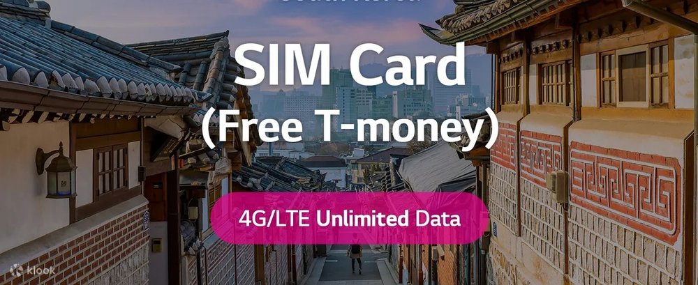 韓國電話卡推介｜8. 韓國無限流量上網卡 + T money交通卡