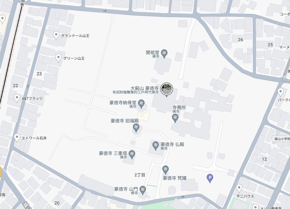 東京豪德寺 地圖