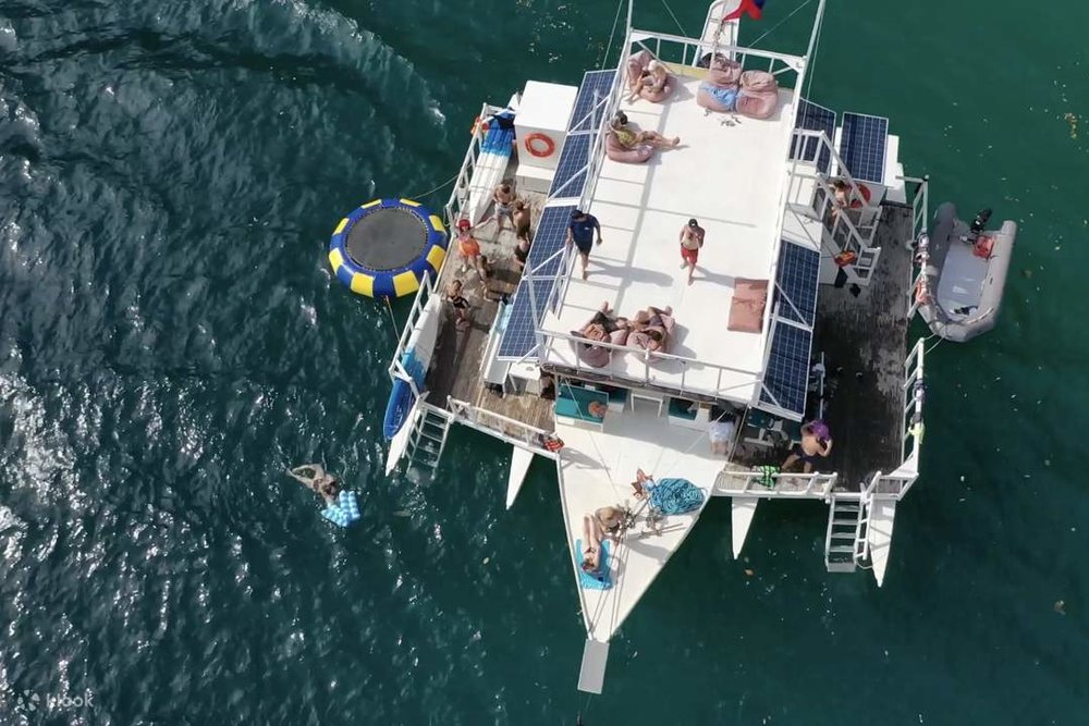 palawan baot tour aerial shot