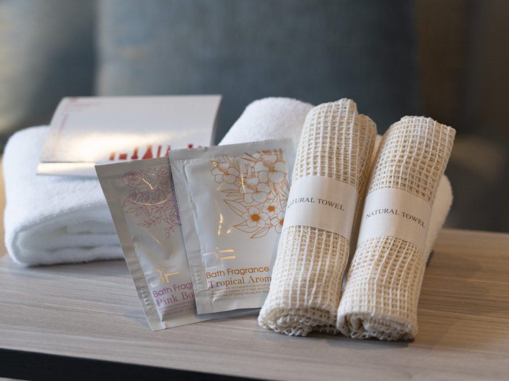 環球影城東方飯店｜客房毛巾、備品