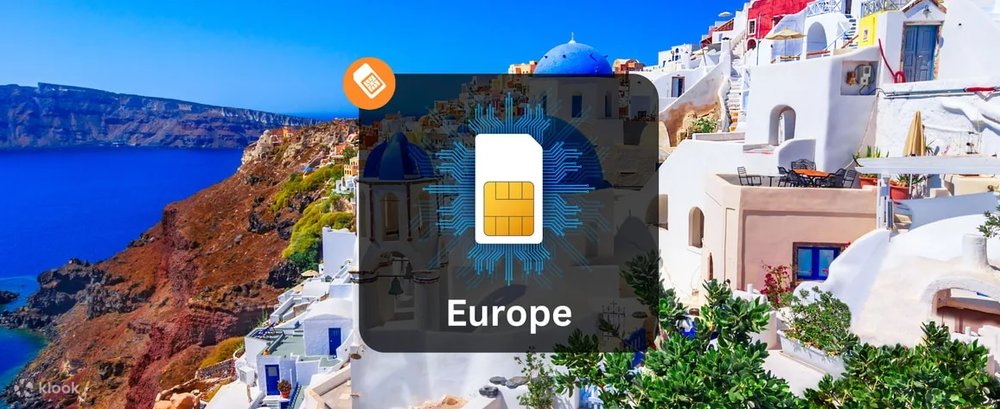 歐洲43國4G無限數據Sim卡（香港機場領取）