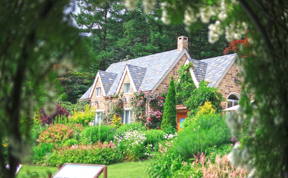 themed garden in garden of morning calm, korea