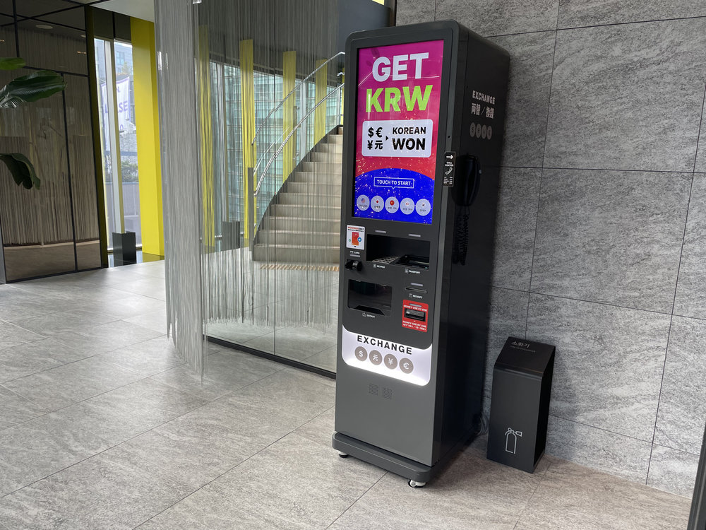 wowpass machine inside a hotel in gangnam