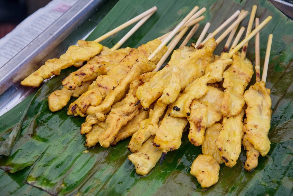 Moo Satay - Thịt Xiên Nướng Thái Lan