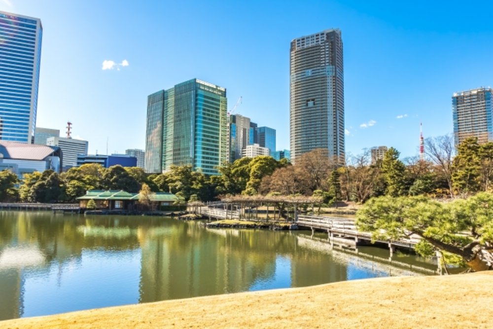 東京 浜離宮恩賜庭園 潮入りの池