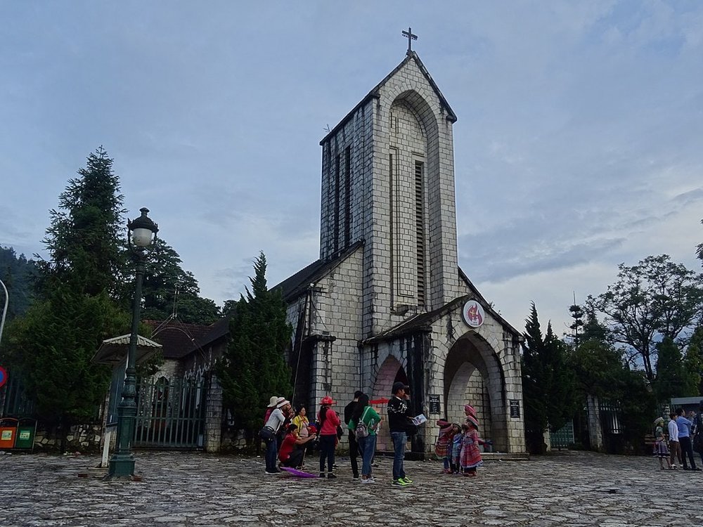 越南沙壩景點推薦|沙垻石教堂(Sa Pa Stone Church)