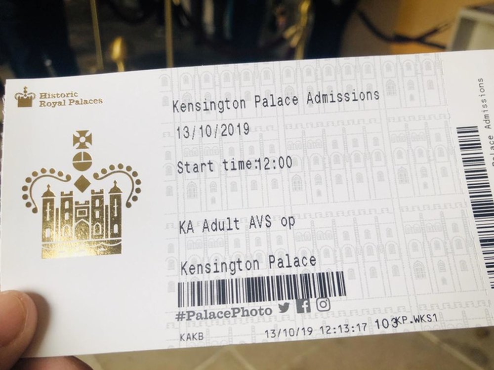 ケンジントン宮殿 チケット