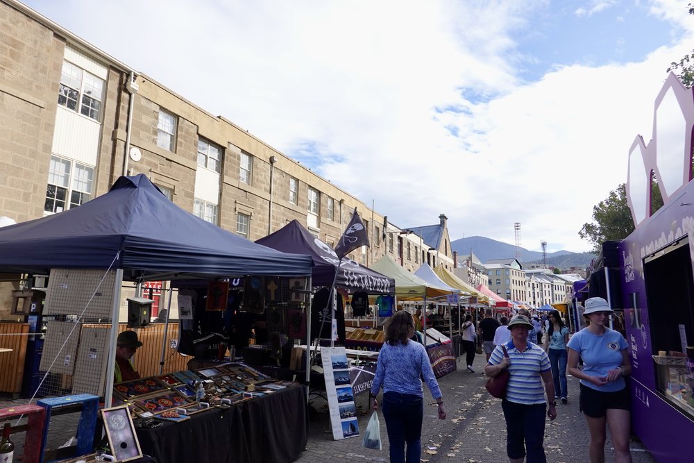 tasmania road trip Salamanca Market