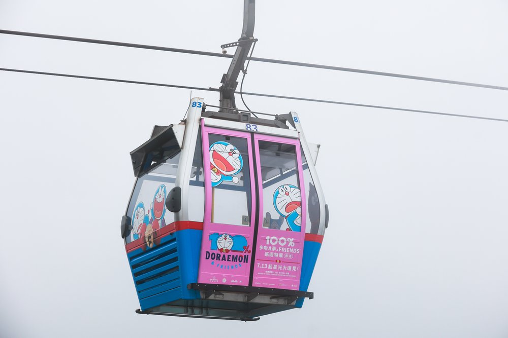 「100%多啦 A 夢主題纜車」