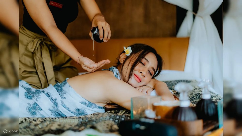 Girl having a massage