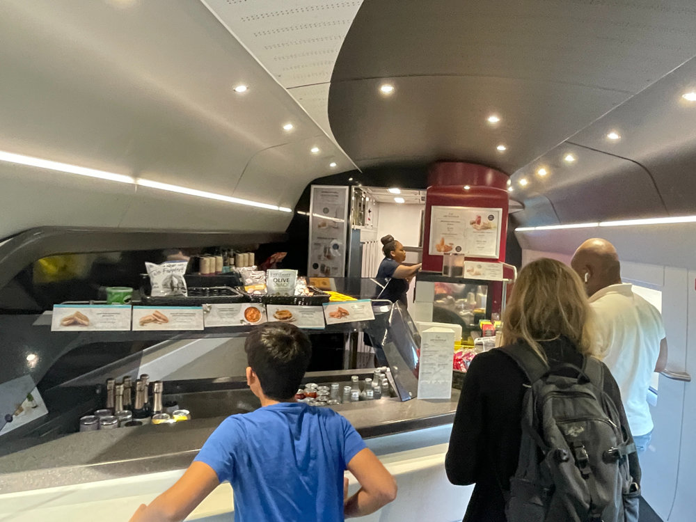 ユーロスター　ビュッフェ車両