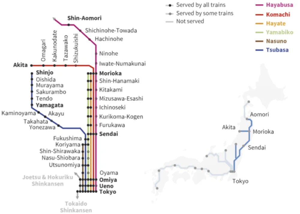 Từ A Đến Z Về Tuyến Tàu Shinkansen Tohoku Vi Vu Nước Nhật - Klook Blog