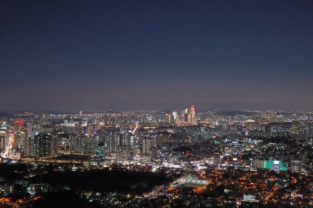 N ソウルタワーからの夜景
