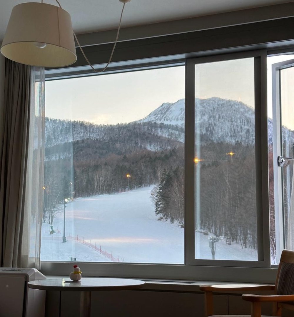 新富良野王子大飯店房間看見滑雪場