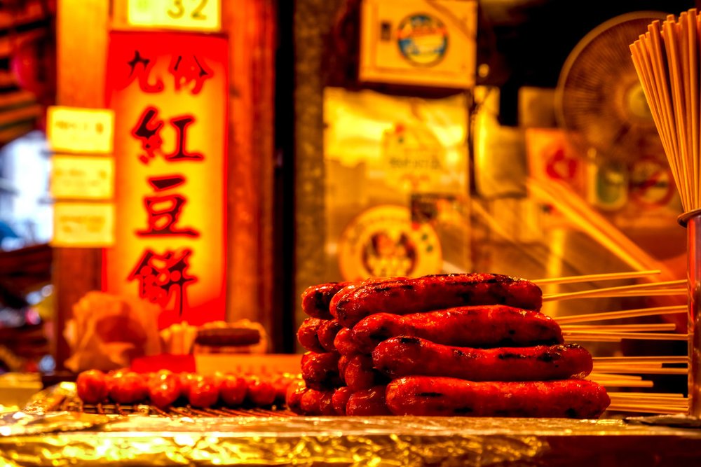 Xúc Xích Nướng Đá Kiểu Đài Loan