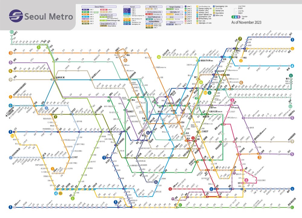 首爾 首爾地鐵圖 首爾地鐵 首爾自由行 首爾景點 首爾必到 首爾必去 明洞 弘大 聖水