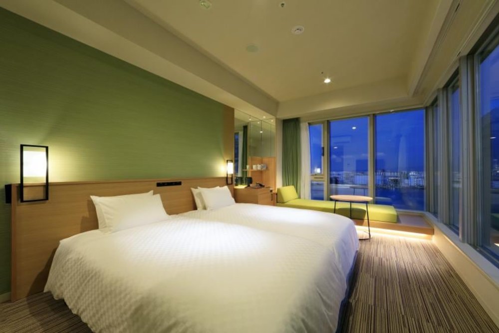 日本環球影城森格拉爾天空水療飯店｜Corner Sofa Twin High Floor